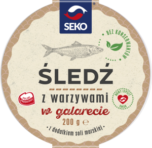 SEKO ŚLEDŹ W GALARECIE 200G