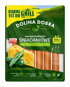 DOLINA DOBRA KIEŁBASKI CHEDDAR/JALAPENIO 200G