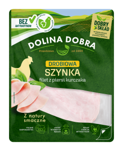 DOLINA DOBRA SZYNKA DROBIOWA PLASTRY 100G