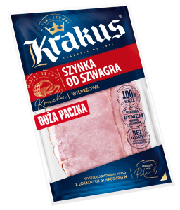 KRAKUS SZYNKA OD SZWAGRA PLASTRY DUŻA PACZKA 150G