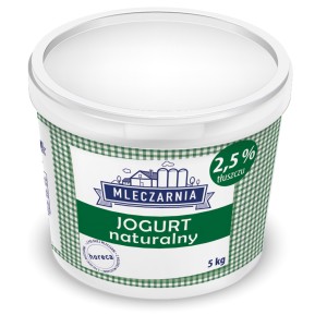 MLEKPOL MLECZARNIA JOGURT NATURALNY 2,5% 5KG