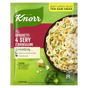 KNORR FIX DO SPAGHETTI 4 SERY Z BROKUŁAMI 39G