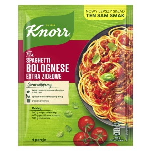 KNORR FIX DO SPAGHETTI BOLOGNESE EXTRA ZIOŁOWE 42G/21SZT