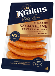 KRAKUS KIEŁBASKI SZLACHETNE Z PIERSIĄ KURCZAKA 270G