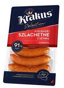KRAKUS KIEŁBASKI SZLACHETNE Z SZYNKĄ 270G