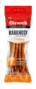 OLEWNIK KABANOSY Z FILETEM Z KURCZAKA 105G