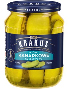 KRAKUS OGÓRKI KANAPKOWE PLASTRY 670G/6SZT