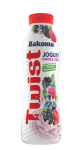 BAKOMA JOGURT TWIST OWOCE LEŚNE 370G/6SZT