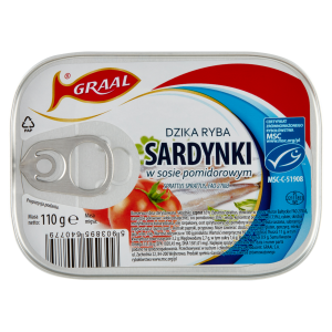 GRAAL SARDYNKI W SOSIE POMIDOROWYM 110G