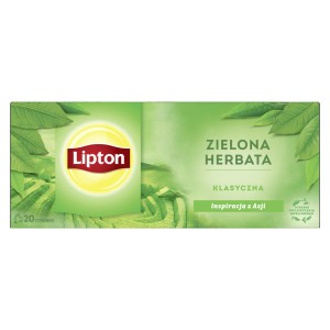 LIPTON HERBATA ZIELONA KLASYCZNA 20 TOREBEK