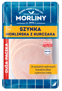 MORLINY SZYNKA MORLIŃSKA Z KURCZAKA PLASTRY 200G