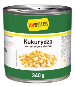 TOPSELLER KUKURYDZA KONSERWOWA 340G