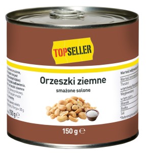 TOPSELLER ORZESZKI SMAŻONE SOLONE 150G