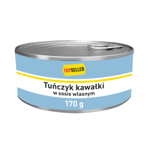 TOPSELLER TUŃCZYK KAWAŁKI W SOSIE WŁASNYM 170G