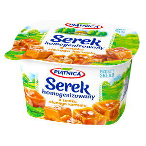 PIĄTNICA SEREK HOMOGENIZOWANY SŁONY KARMEL 150G