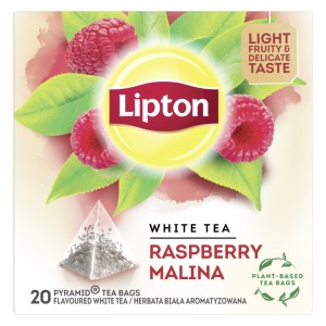 LIPTON HERBATA BIAŁA MALINA 20 TOREBEK