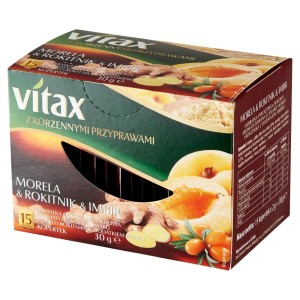 VITAX HERBATA MORELA & ROKITNIK & IMBIR 15KOP