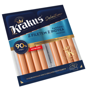 KRAKUS PARÓWKI Z FILETEM Z INDYKA 2X80G
