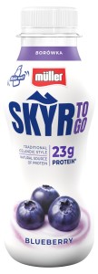 MULLER SKYR PITNY BORÓWKA 330ML