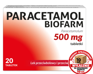 PARACETAMOL BIOFARM 500MG 20TAB SUP-G