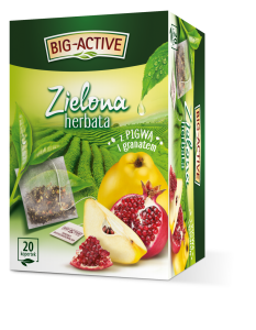 BIG-ACTIVE HERBATA ZIELONA Z PIGWĄ I GRANATEM 20 TB