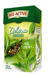 BIG-ACTIVE HERBATA ZIELONA LIŚCIASTA 100G