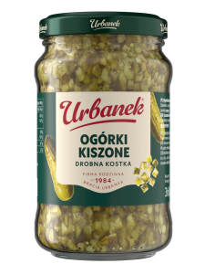 URBANEK OGÓRKI KISZONE DROBNA KOSTKA 360G