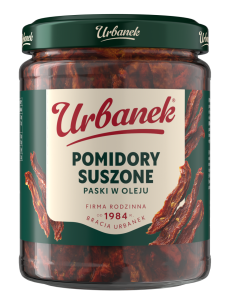 URBANEK POMIDORY SUSZONE PASKI W OLEJU 480G
