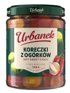 URBANEK KORECZKI Z OGÓRKÓW HOT SWEET CHILLI 500G