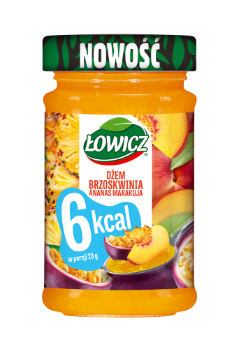 ŁOWICZ_DŻEM_BRZOSKWINIA-ANANAS-MARAKUJA_6_KCAL_BEZ_DODATKU_CUKRU_200G.png