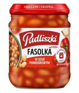 PUDLISZKI FASOLKA W SOSIE POMIDOROWYM 450G