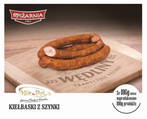KIEŁBASKI Z SZYNKI NIKK OK.0,4KG