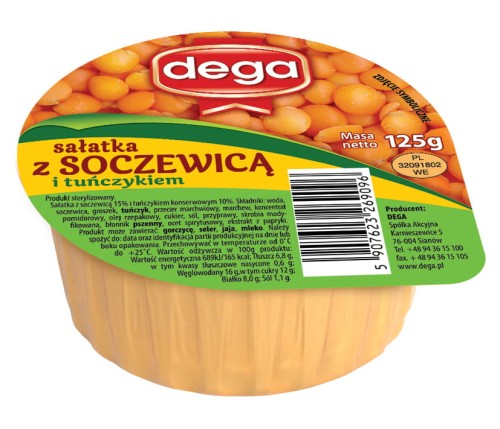 DEGA Sałatka z soczewicą z tuńczykiem 125g.jpg