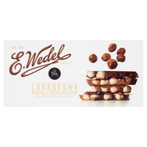 WEDEL CZEKOLADA LUKSUSOWA MLECZNA Z CAŁYMI ORZECHAMI 100G