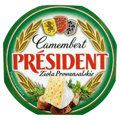 President Président Camembert Zioła Prowansalskie Ser 120 g.png