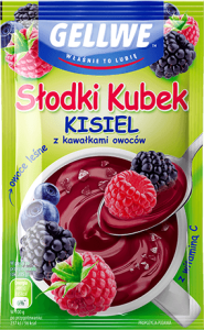 GELLWE KISIEL SŁODKI KUBEK OWOCE LEŚNE 30G