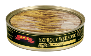 M&K SZPROTY WĘDZONE W OLEJU 160G