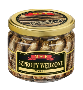 M&K SZPROTY WĘDZONE W OLEJU 250G
