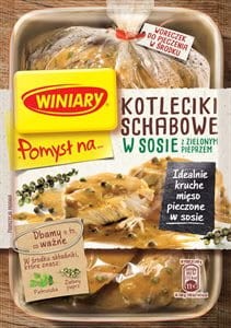 WINIARY PN KOTLECIKI SCHABOWE W SOSIE Z ZIELONYM PIEPRZEM 44G