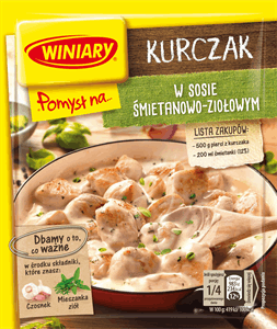 WINIARY PN KURCZAKA W SOSIE ŚMIETANOWO-ZIOŁOWYM 30G