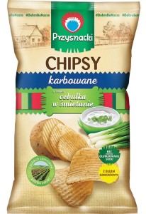 PRZYSNACKI CHIPSY CEBULKA W ŚMIETANIE 135G