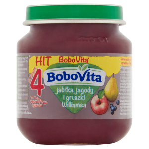 NUTRICIA DESER JABŁKA/JAGODY/GRUSZKA 125G BOBOVITA