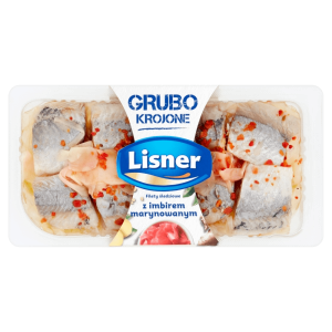 LISNER GRUBO KROJONE FILETY ŚLEDZIOWE IMBIR 200G