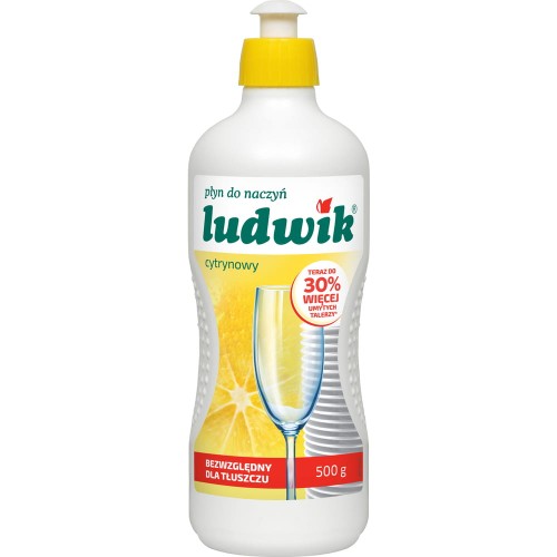LUDWIK PŁYN DO MYCIA NACZYŃ 500G - CYTRYNA.jpg