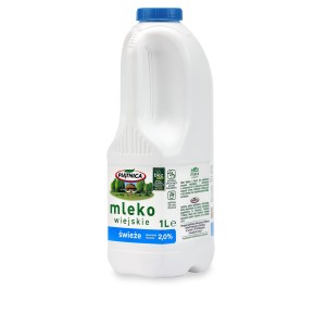 PIĄTNICA MLEKO WIEJSKIE 2% 1L/6SZT