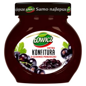 ŁOWICZ KONFITURA CZARNA PORZECZKA 240G