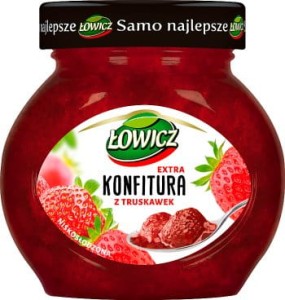 ŁOWICZ KONFITURA TRUSKAWKOWA 240G