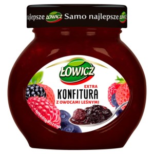 ŁOWICZ KONFITURA Z OWOCÓW LEŚNYCH 240G