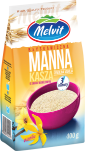 MELVIT KASZA MANNA BŁYSKAWICZNA WANILIOWA 400G