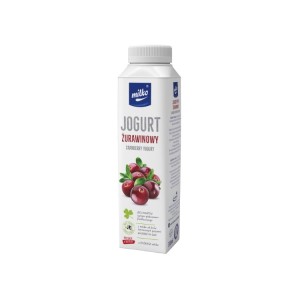 MILKO JOGURT PITNY ŻURAWINA 330ML